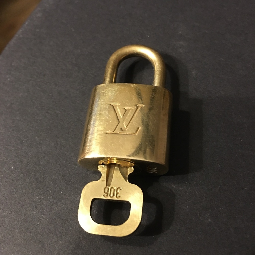 Louis Vuitton Brass Lock and Key #306